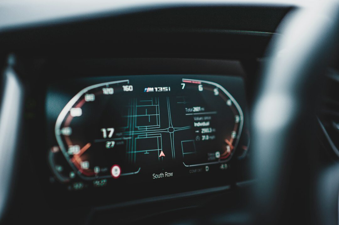 futuristic car dashboard