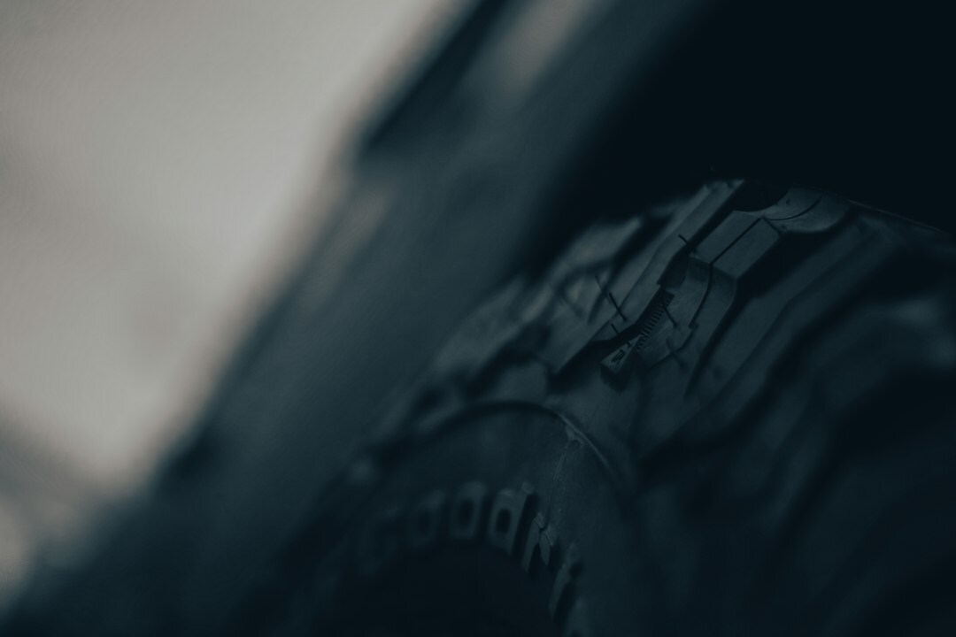 car tire closeup