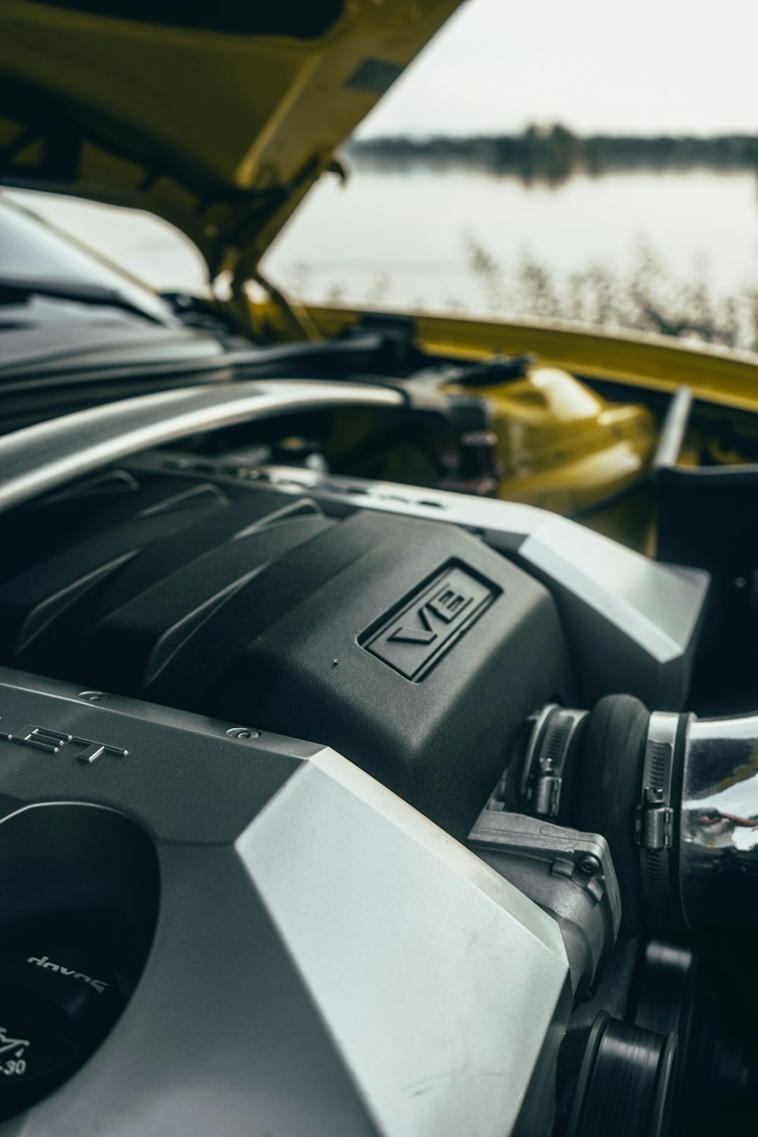 car engine close up