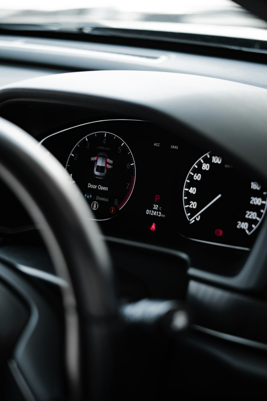 car dashboard with navigation